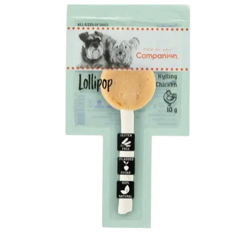 Companion lollipop with chicken