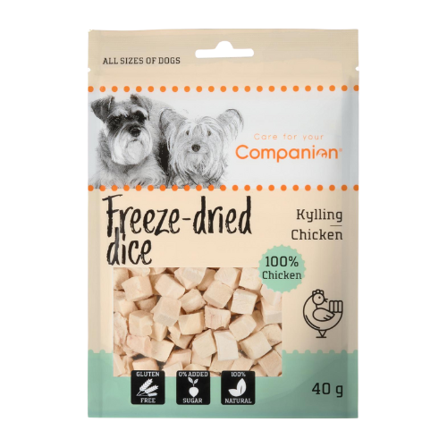 Companion freeze-dried dice w. chicken