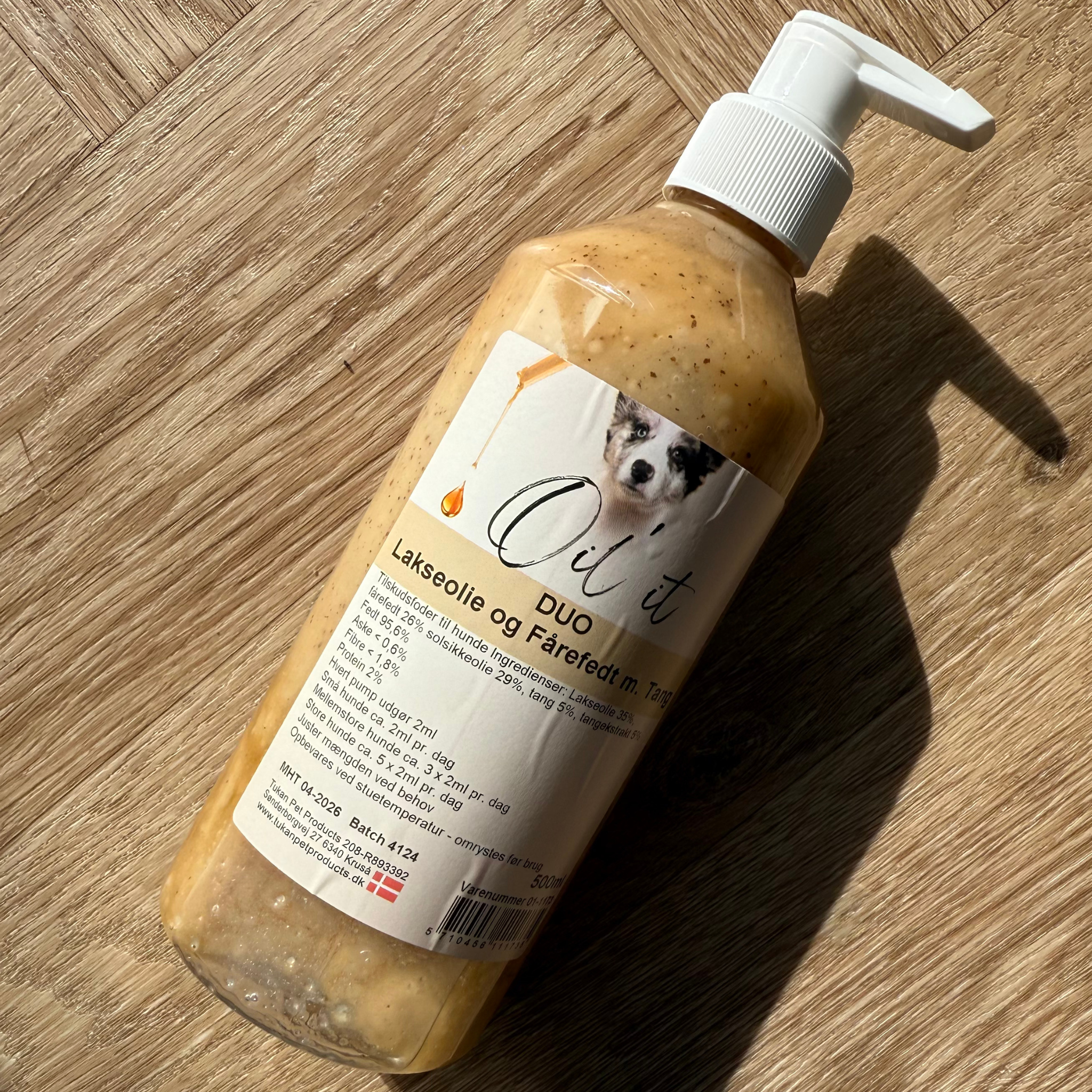 Lakseolie og Fårefedt m. Tang 500ml