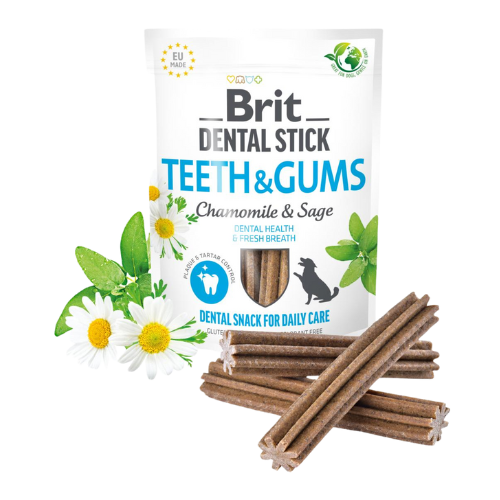 Brit Care dental stick m. kamille