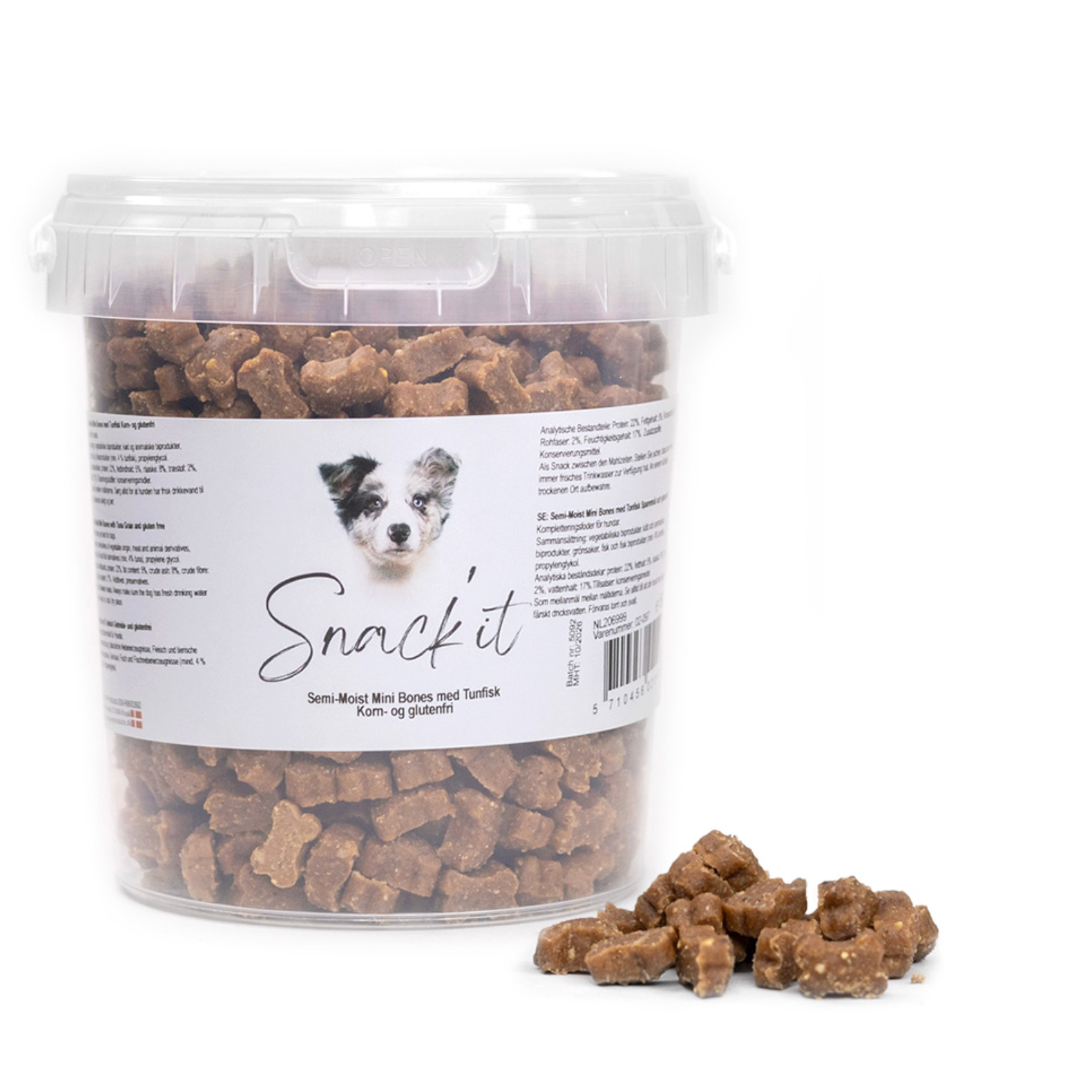 Snack'it Semi-Moist Mini Bones m. Tun 500g