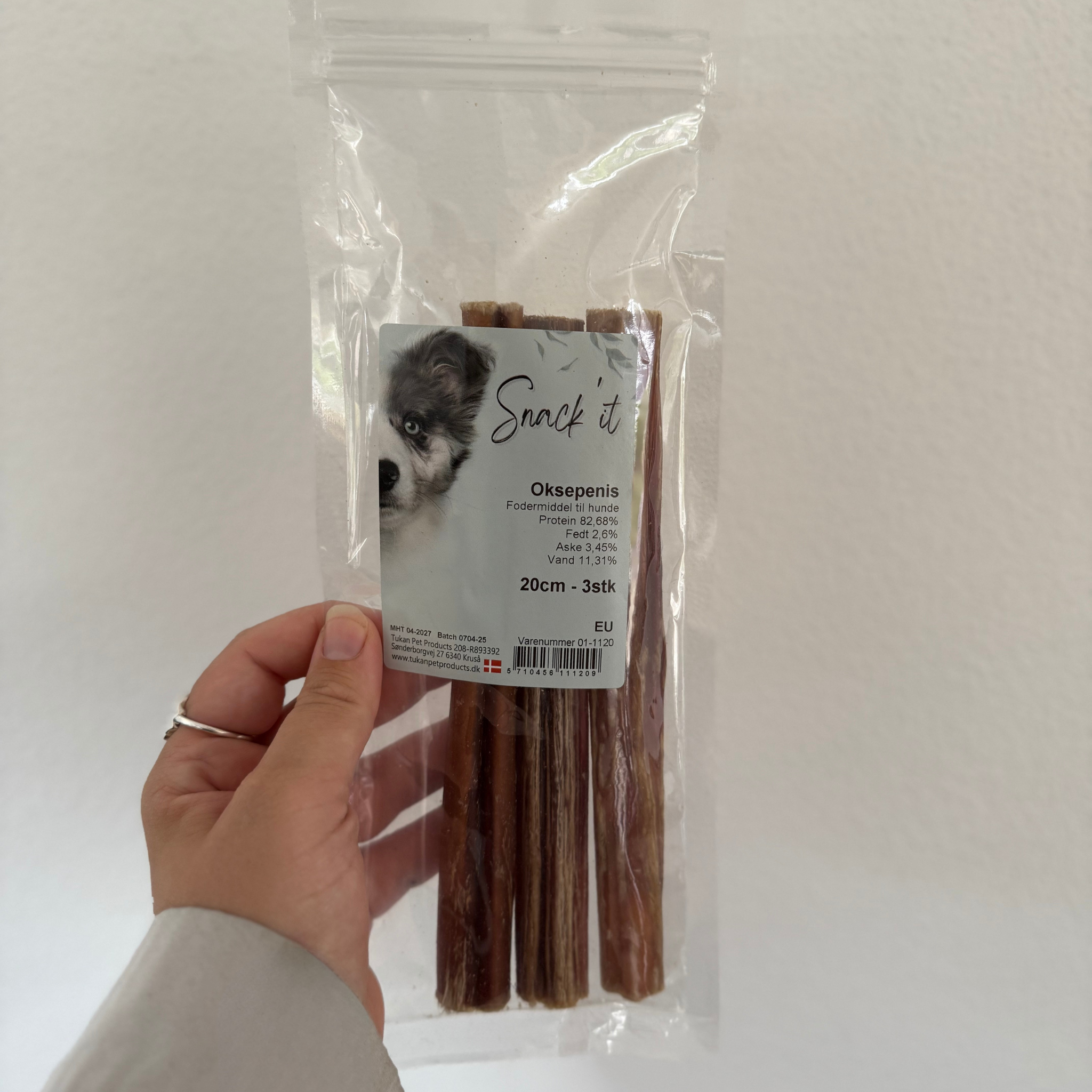 Snack'it Oksepenis 20cm 3stk