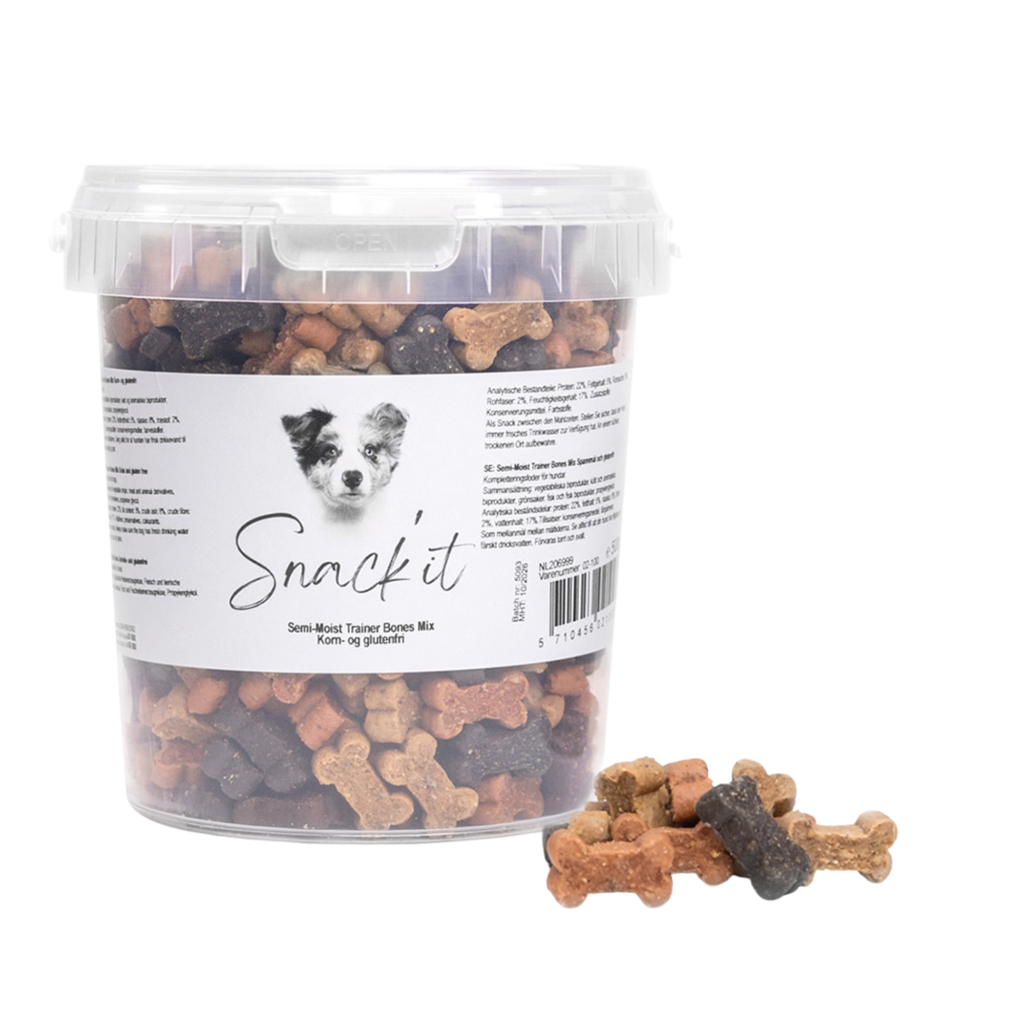 Snack'it Semi-Moist Bones Mix 500g