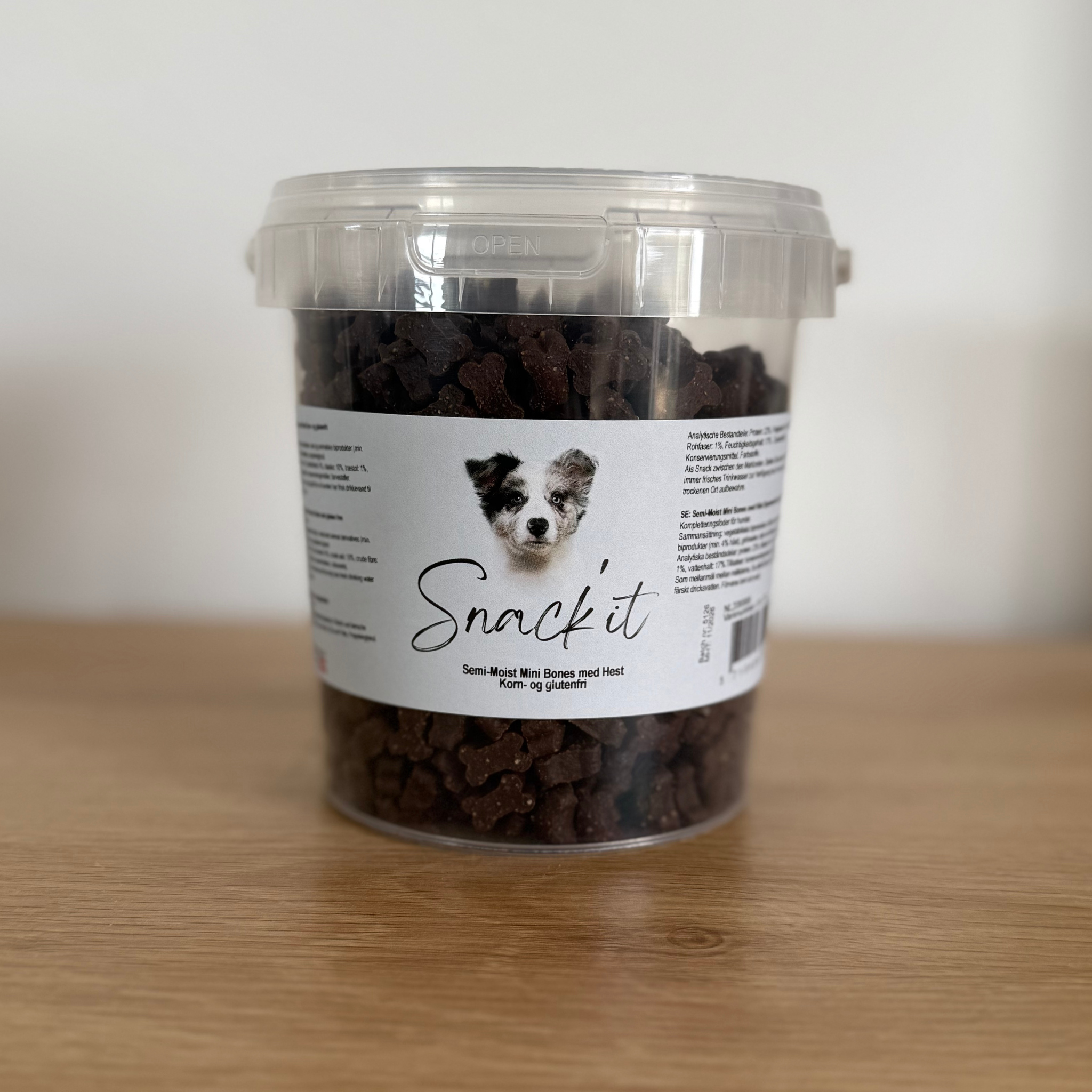 Snack'it Semi-Moist Mini Bones m. Hest 500g